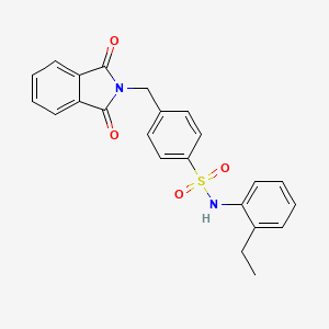 2-[(4-{[(2-Ethylphenyl)amino]sulfonyl}phenyl)methyl]benzo[c]azoline-1,3-dione
