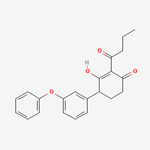2-Butyryl-3-hydroxy-6-(3-phenoxyphenyl)-2-cyclohexen-1-one