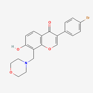 3-(4-Bromophenyl)-7-hydroxy-8-(morpholin-4-ylmethyl)chromen-4-one