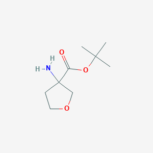 molecular formula C9H17NO3 B2980234 Tert-butyl 3-aminooxolane-3-carboxylate CAS No. 1342194-86-8