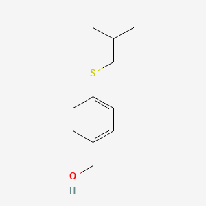 molecular formula C11H16OS B2980288 4-iso-Butylthiobenzyl alcohol CAS No. 1342405-18-8