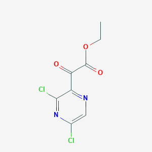 molecular formula C8H6Cl2N2O3 B2980379 Ethyl 2-(3,5-dichloropyrazin-2-yl)-2-oxoacetate CAS No. 1539296-54-2