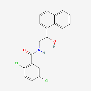 molecular formula C19H15Cl2NO2 B2980412 2,5-dichloro-N-(2-hydroxy-2-(naphthalen-1-yl)ethyl)benzamide CAS No. 1706411-41-7