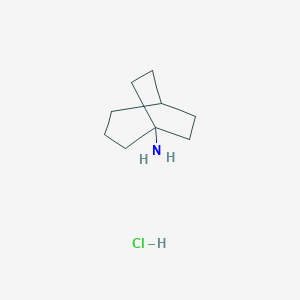 molecular formula C9H18ClN B2980527 Bicyclo[3.2.2]nonan-1-amine hydrochloride CAS No. 67064-23-7