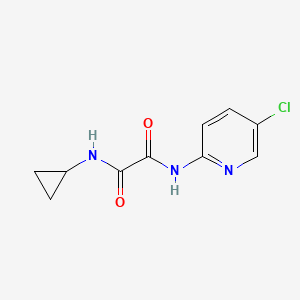 molecular formula C10H10ClN3O2 B2980613 N1-(5-chloropyridin-2-yl)-N2-cyclopropyloxalamide CAS No. 920162-86-3