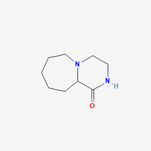 molecular formula C9H16N2O B2980621 Octahydro-pyrazino[1,2-a]azepin-1-one CAS No. 21550-84-5