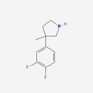B2980641 3-(3,4-Difluorophenyl)-3-methylpyrrolidine CAS No. 1247155-91-4