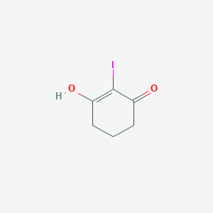 molecular formula C6H7IO2 B2980643 3-Hydroxy-2-iodocyclohex-2-en-1-one CAS No. 642088-17-3