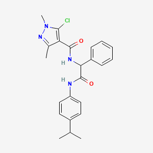 5-chloro-N-[2-(4-isopropylanilino)-2-oxo-1-phenylethyl]-1,3-dimethyl-1H-pyrazole-4-carboxamide