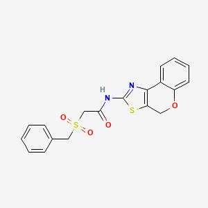 2-(benzylsulfonyl)-N-(4H-chromeno[4,3-d]thiazol-2-yl)acetamide