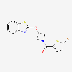 (3-(Benzo[d]thiazol-2-yloxy)azetidin-1-yl)(5-bromothiophen-2-yl)methanone