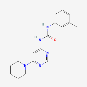 1-(6-(Piperidin-1-yl)pyrimidin-4-yl)-3-(m-tolyl)urea