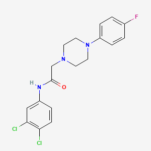 N-(3,4-dichlorophenyl)-2-[4-(4-fluorophenyl)piperazin-1-yl]acetamide