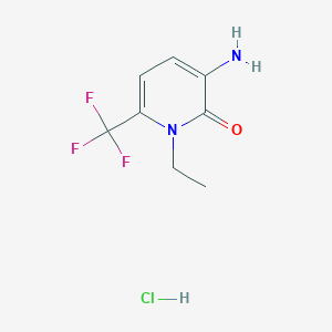 3-Amino-1-ethyl-6-(trifluoromethyl)pyridin-2-one;hydrochloride