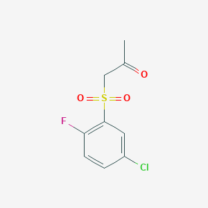 1-[(5-Chloro-2-fluorophenyl)sulfonyl]propan-2-one