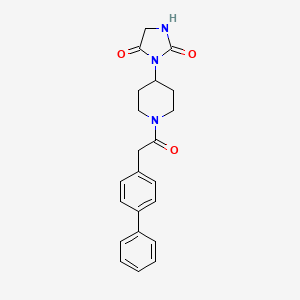 3-(1-(2-([1,1'-Biphenyl]-4-yl)acetyl)piperidin-4-yl)imidazolidine-2,4-dione