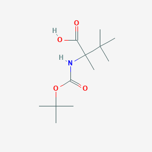 2,3,3-Trimethyl-2-[(2-methylpropan-2-yl)oxycarbonylamino]butanoic acid