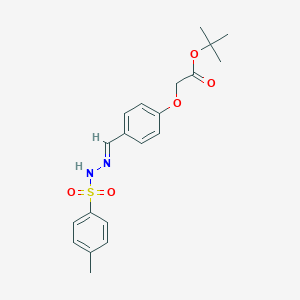molecular formula C20H24N2O5S B298084 tert-butyl (4-{2-[(4-methylphenyl)sulfonyl]carbohydrazonoyl}phenoxy)acetate 