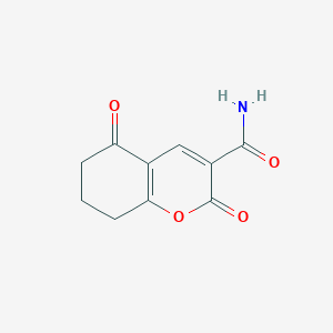 molecular formula C10H9NO4 B2980858 2,5-Dioxo-5,6,7,8-tetrahydro-2H-chromene-3-carboxamide CAS No. 85831-03-4
