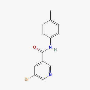 molecular formula C13H11BrN2O B2980860 5-Bromo-N-(p-tolyl)nicotinamide CAS No. 313224-65-6