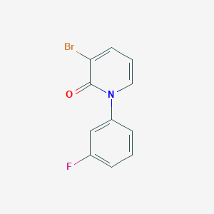 molecular formula C11H7BrFNO B2980861 3-溴-1-(3-氟苯基)吡啶-2(1H)-酮 CAS No. 1823325-40-1