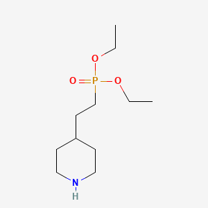 molecular formula C11H24NO3P B2980881 diethyl (2-(piperidin-4-yl)ethyl)phosphonate CAS No. 374776-33-7