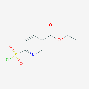 molecular formula C8H8ClNO4S B2980971 Ethyl 6-(chlorosulfonyl)nicotinate CAS No. 1249304-48-0