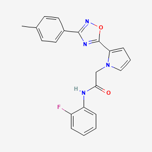 N-(2-fluorophenyl)-2-{2-[3-(4-methylphenyl)-1,2,4-oxadiazol-5-yl]-1H-pyrrol-1-yl}acetamide