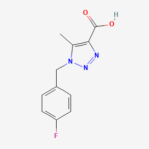 1-(4-fluorobenzyl)-5-methyl-1H-1,2,3-triazole-4-carboxylic acid