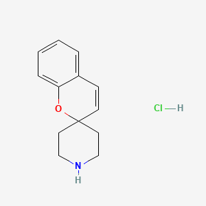 molecular formula C13H16ClNO B2981159 Spiro[chromene-2,4'-piperidine] hydrochloride CAS No. 1047655-63-9