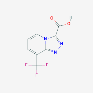 molecular formula C8H4F3N3O2 B2981265 8-(Trifluoromethyl)-[1,2,4]triazolo[4,3-a]pyridine-3-carboxylic acid CAS No. 1210246-41-5