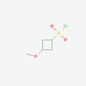 molecular formula C5H9ClO3S B2981328 3-Methoxycyclobutane-1-sulfonyl chloride CAS No. 2580214-49-7