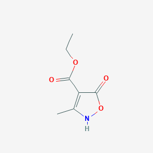 molecular formula C7H9NO4 B2981377 Ethyl 5-hydroxy-3-methylisoxazole-4-carboxylate CAS No. 146037-86-7