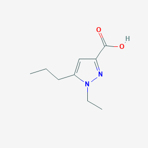 molecular formula C9H14N2O2 B2981407 1-ethyl-5-propyl-1H-pyrazole-3-carboxylic acid CAS No. 1368924-73-5