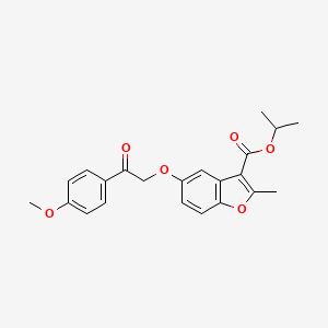 Propan-2-yl 5-[2-(4-methoxyphenyl)-2-oxoethoxy]-2-methyl-1-benzofuran-3-carboxylate