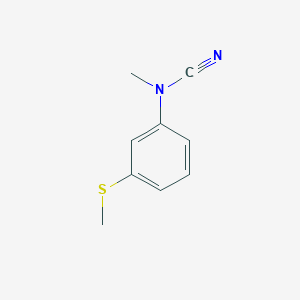 molecular formula C9H10N2S B2981447 N-cyano-N-methyl-3-(methylsulfanyl)aniline CAS No. 222734-73-8