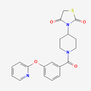 3-(1-(3-(Pyridin-2-yloxy)benzoyl)piperidin-4-yl)thiazolidine-2,4-dione
