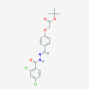 molecular formula C20H20Cl2N2O4 B298150 tert-butyl {4-[2-(2,4-dichlorobenzoyl)carbohydrazonoyl]phenoxy}acetate 
