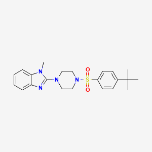 2-(4-((4-(tert-butyl)phenyl)sulfonyl)piperazin-1-yl)-1-methyl-1H-benzo[d]imidazole