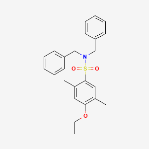 N,N-dibenzyl-4-ethoxy-2,5-dimethylbenzene-1-sulfonamide