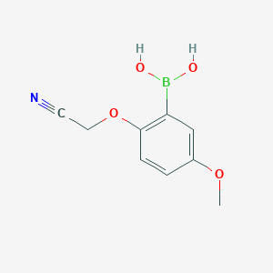 [2-(Cyanomethoxy)-5-methoxyphenyl]boronic acid