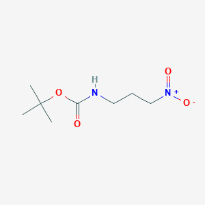 molecular formula C8H16N2O4 B2981564 tert-butyl N-(3-nitropropyl)carbamate CAS No. 295365-75-2