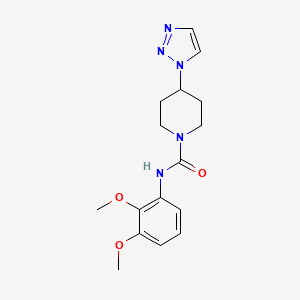 molecular formula C16H21N5O3 B2981571 N-(2,3-dimethoxyphenyl)-4-(1H-1,2,3-triazol-1-yl)piperidine-1-carboxamide CAS No. 1787878-42-5