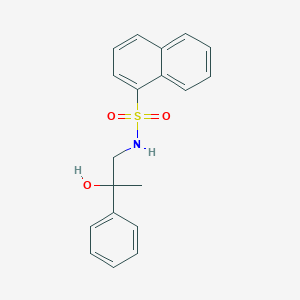 molecular formula C19H19NO3S B2981588 N-(2-hydroxy-2-phenylpropyl)naphthalene-1-sulfonamide CAS No. 1351585-44-8