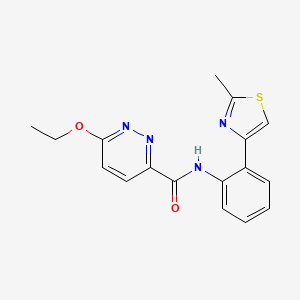 B2981627 6-ethoxy-N-(2-(2-methylthiazol-4-yl)phenyl)pyridazine-3-carboxamide CAS No. 1797095-05-6