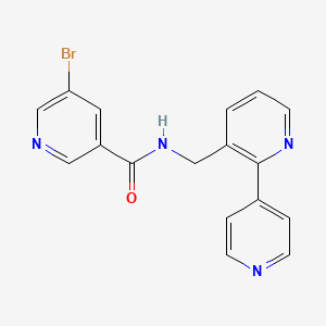 N-([2,4'-bipyridin]-3-ylmethyl)-5-bromonicotinamide