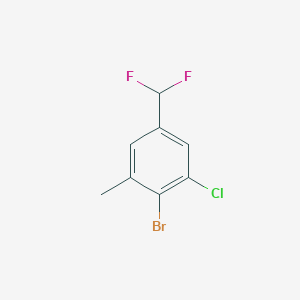 2-Bromo-1-chloro-5-(difluoromethyl)-3-methylbenzene