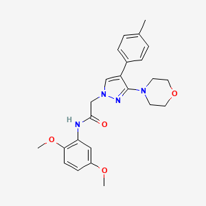 N-(2,5-dimethoxyphenyl)-2-(3-morpholino-4-(p-tolyl)-1H-pyrazol-1-yl)acetamide