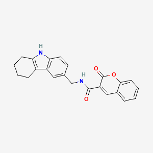 2-oxo-N-((2,3,4,9-tetrahydro-1H-carbazol-6-yl)methyl)-2H-chromene-3-carboxamide