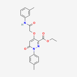 Ethyl 4-[2-(3-methylanilino)-2-oxoethoxy]-1-(4-methylphenyl)-6-oxopyridazine-3-carboxylate